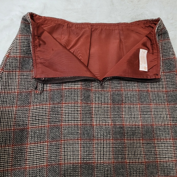 Pendelton Houndstooth skirt 100% pure wool - Picture 2 of 11